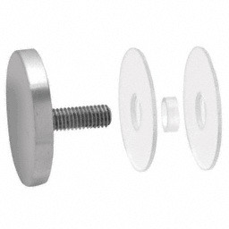 CRL 316 Stainless 2" Diameter Standoff Round Cap Assembly
