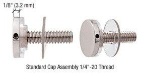CRL CAP34CH Chrome 3/4" Diameter Standoff Cap Assembly