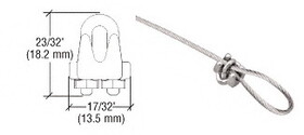 CRL CB118 Cable Loop Securing Clamp for Cable Display System