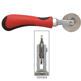 CRL CG27K6 Steel 3/32&#034; Comfort Grip Single Concave Edge Roller