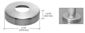 CRL Stainless Base Flange Cover for 1-1/4" Schedule 40 Pipe Rail