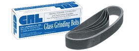 CRL 1-1/8" x 21" Grit Glass Grinding Belt for Portable Sanders - 10/Bx