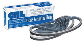 CRL CRL38X21220X 3/8&#034; x 21&#034; 220X Grit Glass Grinding Belts for Portable Sanders - 20/Box