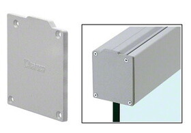 CRL285 Satin Anodized Series End Cover Plate for Top Track without Fixed Panel Adaptor