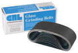 CRL CRL4X24400X 4" x 24" 400X Grit Glass Grinding Belts for Portable Sanders - 10/Bx