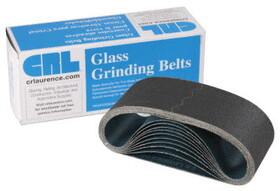 CRL CRL4X24400X 4&#034; x 24&#034; 400X Grit Glass Grinding Belts for Portable Sanders - 10/Bx