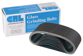 CRL 4" x 24" Grit Glass Grinding Belts for Portable Sanders - 10/Bx