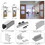 CRL70 Series Single Sliding Door Wall or Ceiling Mount Kit for Wood Doors, Price/Each