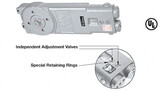 CRL CRL7770 Diamond Style Spindle Medium Duty 105° Hold Open Retrofit Overhead Concealed Closer Body Only