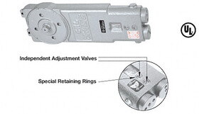 CRL CRL7770 Diamond Style Spindle Medium Duty 105&#176 Hold Open Retrofit Overhead Concealed Closer Body Only