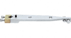 CRL CRL8010H Center-Hung Diamond Style Spindle Engagement End-Load Arm Assembly for 5/8" Depth Top Door Rail
