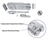 CRL CRL8170GE Medium Duty 105° Hold Open Overhead Concealed Closer with "GE" Side-Load Hardware Package