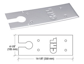 CRL CRL85CPPS Polished Stainless Cover Plates for 8500 Series Floor Mounted Closer