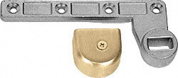 CRL CRL9077PB Polished Brass 3/4" Offset Left Hand (RHR) Bottom Arm for use With Floor Closers