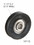 CRL D1506SB 1-1/2" Diameter Sealed Ball Bearing Rollers - 2/Pkg, Price/Package
