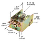 CRL D1548 1-1/4" Tandem Steel Sliding Glass Door Rollers with 1-9/16" Wide Housing for Guaranteed Products