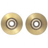 CRL D1796 1-1/4" Diameter Steel Door Rollers - 2/Pkg
