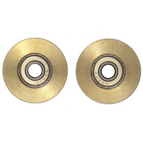 CRL D1796 1-1/4&#034; Diameter Steel Door Rollers - 2/Pkg