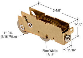 CRL D1846 1&#034; Steel Ball Bearing Tandem Roller - Guaranteed Products