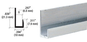 CRL Anodized Low Profile 1/4" J-Channel