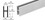 CRL D610A Satin Anodized Aluminum 'H' Bar for Use on All CRL D610A Track Assemblies