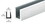 CRL D622A Satin Anodized 1/4" Single Channel With 5/8" High Wall, Price/Stock Length