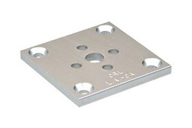 CRL D695A Satin Anodized Standard 2" x 2" Base for Post Extrusion