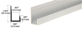 CRL Anodized Standard Aluminum 3/8" J-Channel