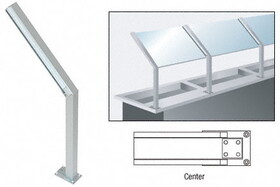 CRL Anodized D999 Series 23" Center Sneeze Guard Post