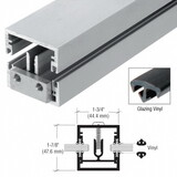 CRL-U.S. Aluminum DB27411 Clear Anodized Shallow 1-3/4