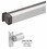 CRL-U.S. Aluminum DH8601136 Clear Anodized Panic Concealed Vertical Rod Adams Rite&#174; 8600 Only 36", Price/Each