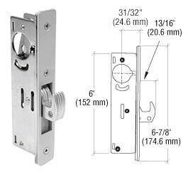 CRL Backset Narrow Stile Hook Deadlock