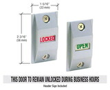CRL DL2187A Aluminum Opened/Locked Lock Indicator