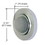 CRL DL2511A Satin Chrome Wall Mounted Convex Type Door Stop