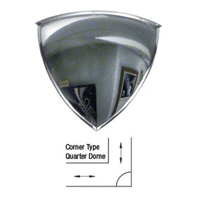CRL Diameter 90 Degree Acrylic Quarter Dome Mirror