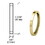 CRL DRA100PB Polished Brass .100" Straight Cylinder Ring, Price/Each