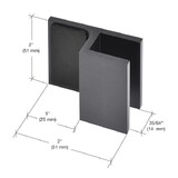 CRL DS12SQ10RB Oil Rubbed Bronze Square Door Stop for 1/2