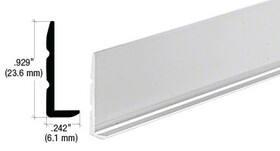 CRL DV101BA Brite Anodized Aluminum 3/16" L-Bar Extrusion