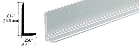 CRL Polished 1/4 Standard Aluminum J-Channel