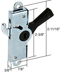 CRL E2029 Internal Lock with 2-11/16" Screw Holes for Adams Rite&#174;