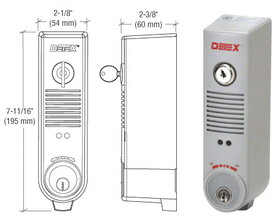 CRL EAX500 DETEX&#174; Battery Powered Surface Mount Exit Alarm
