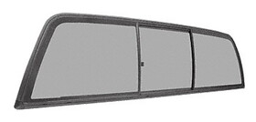 CRL ECT1510S "Perfect Fit" Three-Panel Tri-Vent Slider with Solar Glass for 2005+ Toyota Tacoma