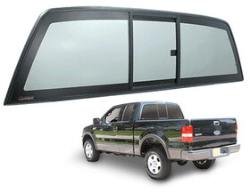 CRL ECT994S "Perfect Fit" 2004+ Ford F-150 Tri-Vent Three Panel Slider with Solar Glass