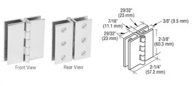 CRL Large Glass-to-Glass Out-Swing Set Screw Hinge