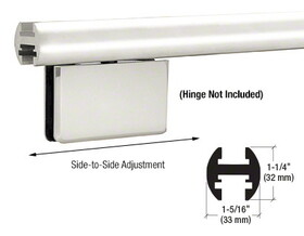 CRL 144" EZ-Adjust Shower Door Header Kit