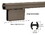 CRL EHK980RB Oil Rubbed Bronze 95" EZ-Adjust Shower Door Header Kit, Price/Each