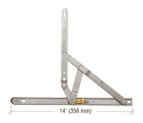 CRL EP21325 14" 4-Bar Heavy-Duty Stainless Steel 90 Degree Window Hinge