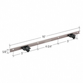 CRL EP27043 Truth&#174; Steel Awning Operator Track with Two Slider Guides