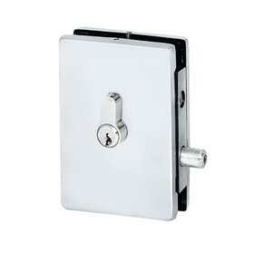 CRL EUR681A Satin Anodized EUR Series Center Housed Patch Lock