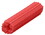  1" LENGTH 7-8-9 SCREW EXPANDING PLASTIC RED SCREW ANCHORS